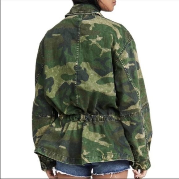 FREE PEOPLE Lightweight Jacket In Camo-green - Picture 4 of 11